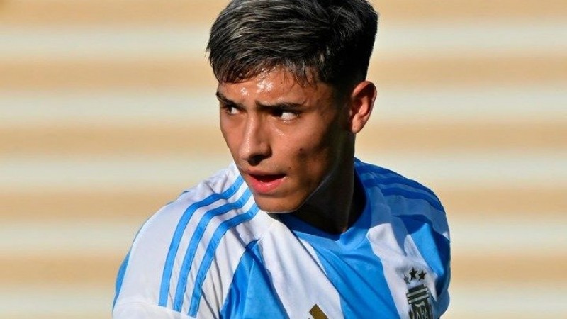 Triste noticia para el Sub-20 y River: el delantero Ruberto sufrió una rotura de ligamentos